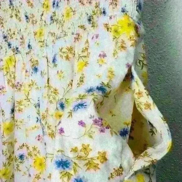 Old Navy Fit & Flare Tie-Strap Linen-Blend Mini Dress Size Large NWT - Picture 12 of 13